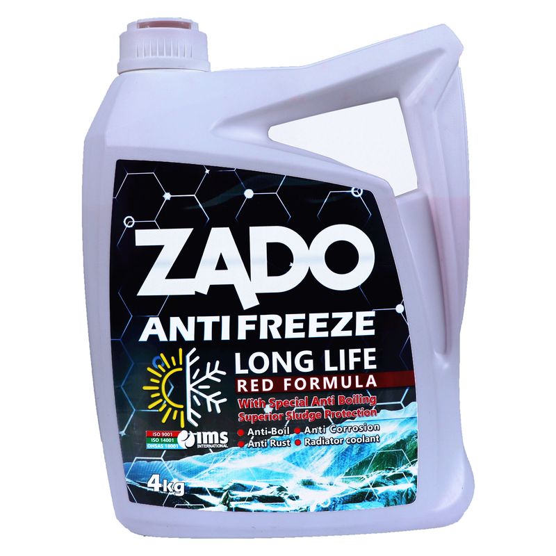 ضد یخ خودرو زادو مدل long life  حجم 4 لیتر